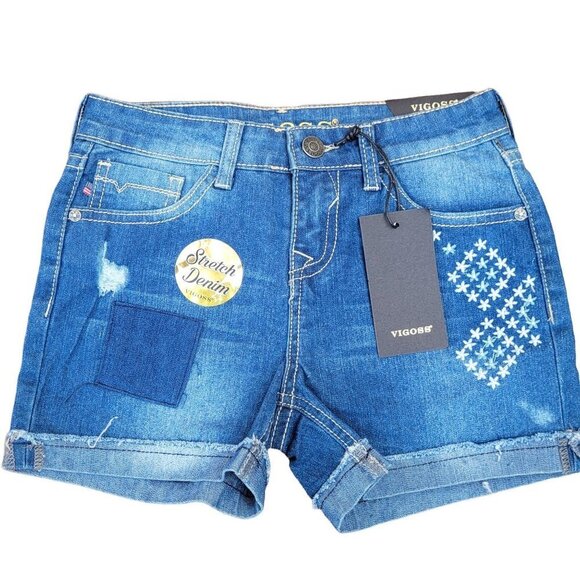 Vigoss  Girl Chelsea Denim Shorts Sz 12 - Picture 2 of 12